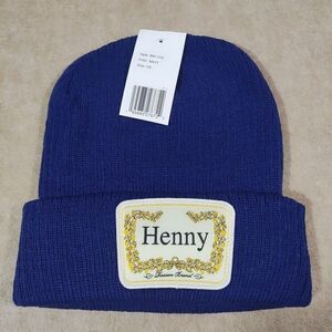 Reason Brand Blue Beanie